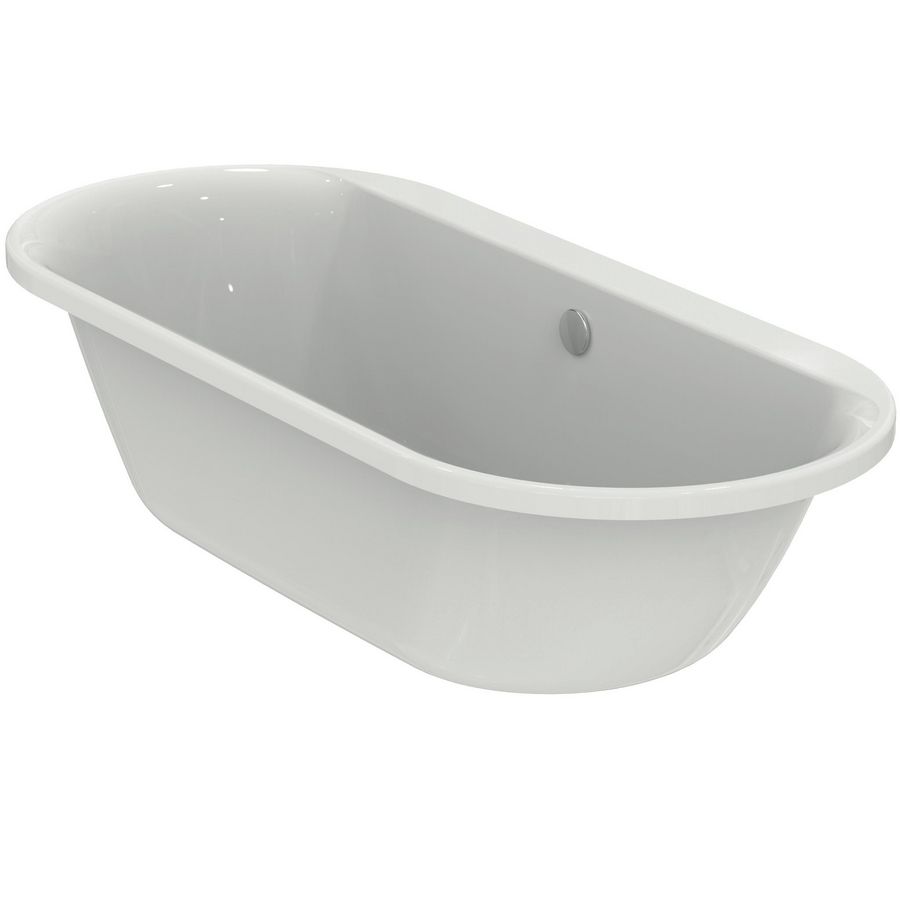 Connect air ovaal ligbad 1800x800mm wit excl. poten