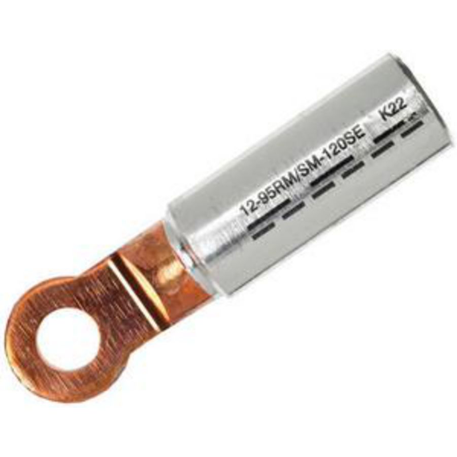 Kabelschoen AL/CU ring recht 185/240 M10 blank