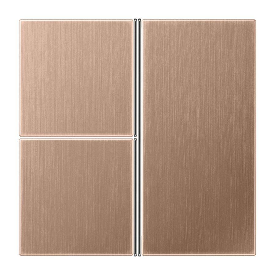 KNX F40 tastafd. compleet 3v. LS brons