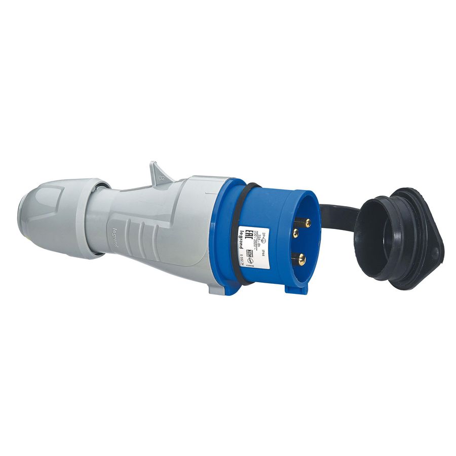 Stekker recht 230V 32A 3-polig IP44 P17 Tempra Pro