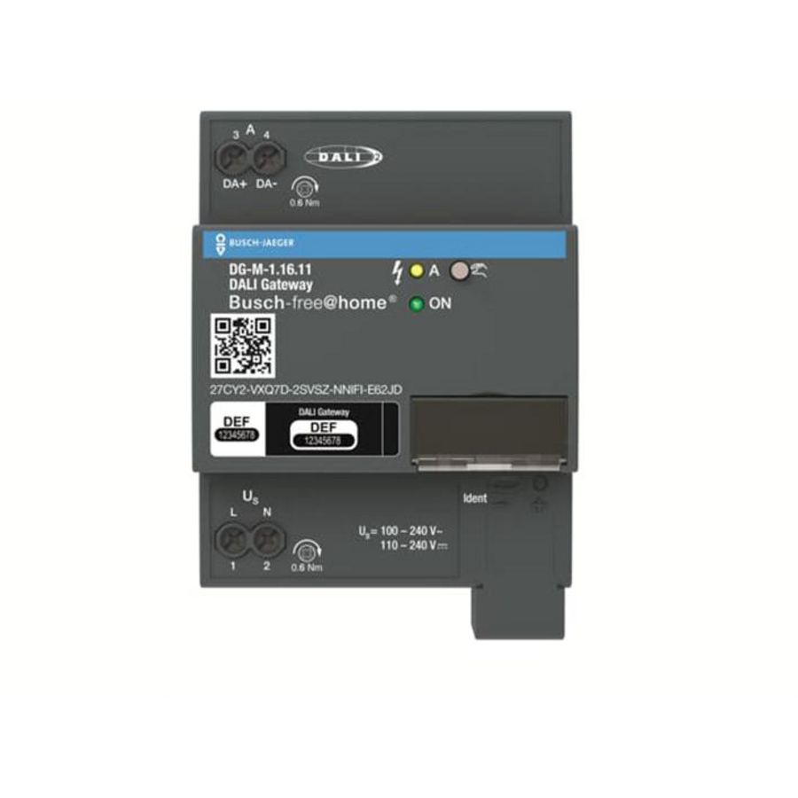 Free@Home DALI-gateway DINrail dimmen v verlichting