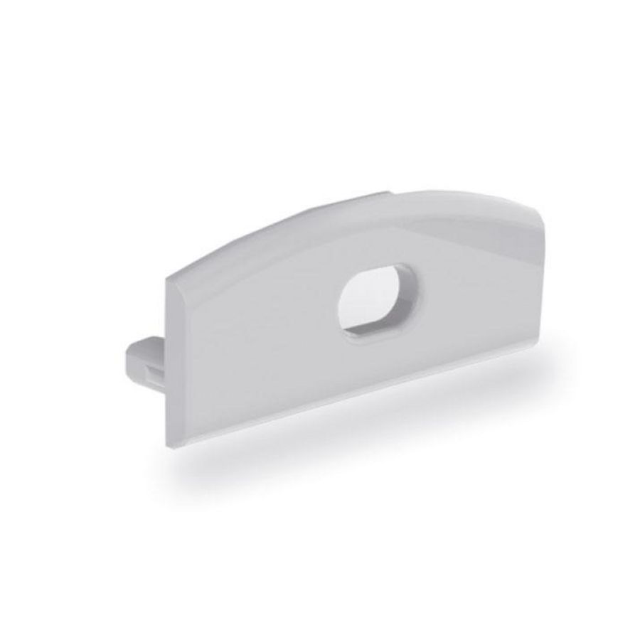 Eindkap slimline breed 8mm met draaddoorvoer alu 46290177