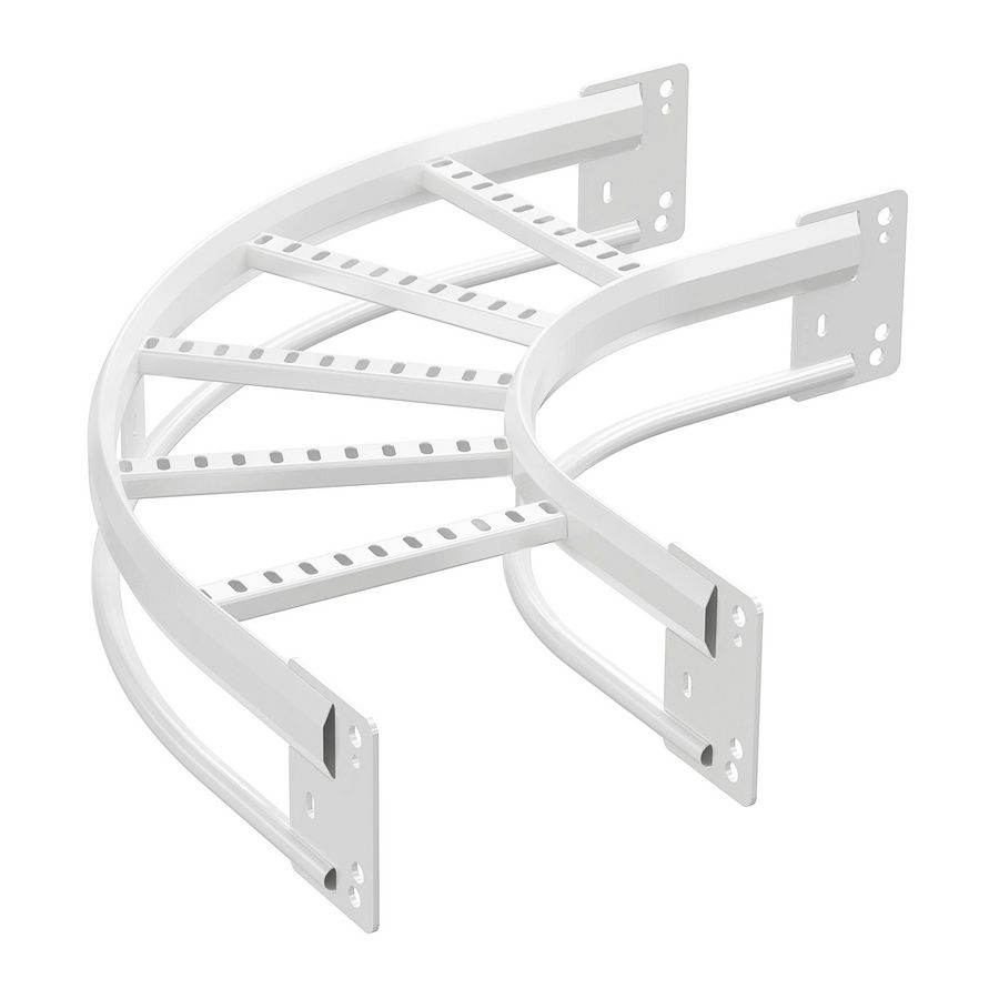 Bocht 90° 55-200 zinkpox wit RAL9010