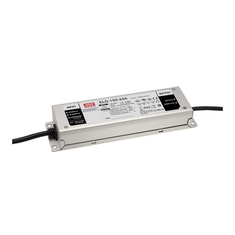 AC-DC enkele output LED Driver CV+CC 150W 14V DALI IP67