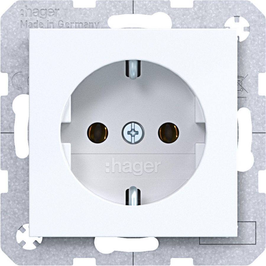 SCHUKO-wandcontactdoos schroef liftklemmen A.x/C.x lichtwit