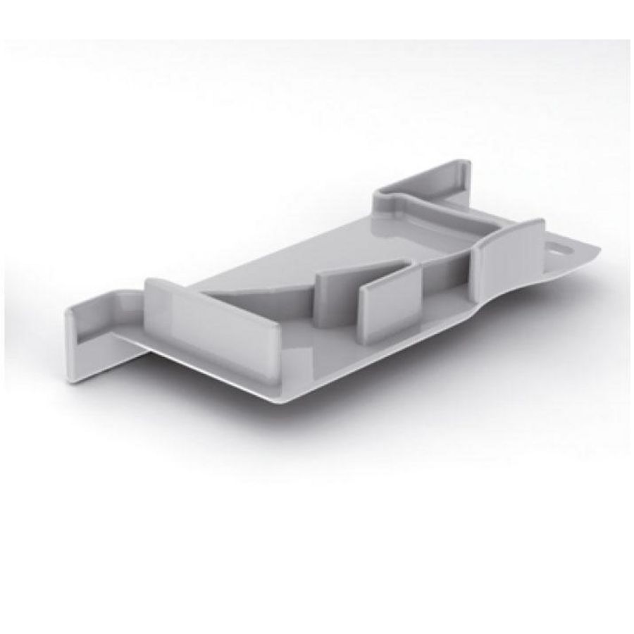 Eindkap muur met kabelgat links PVC 46290193