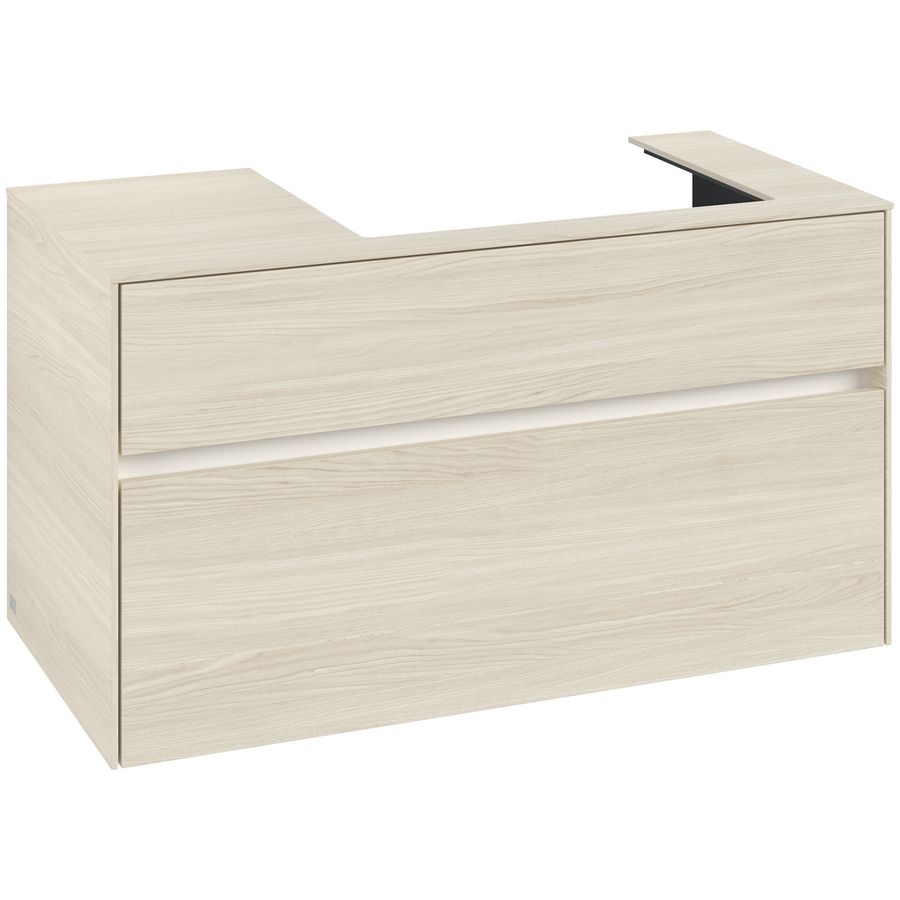 Wastafelonderkast Collaro 1000x548x500mm White Oak C018B0AA