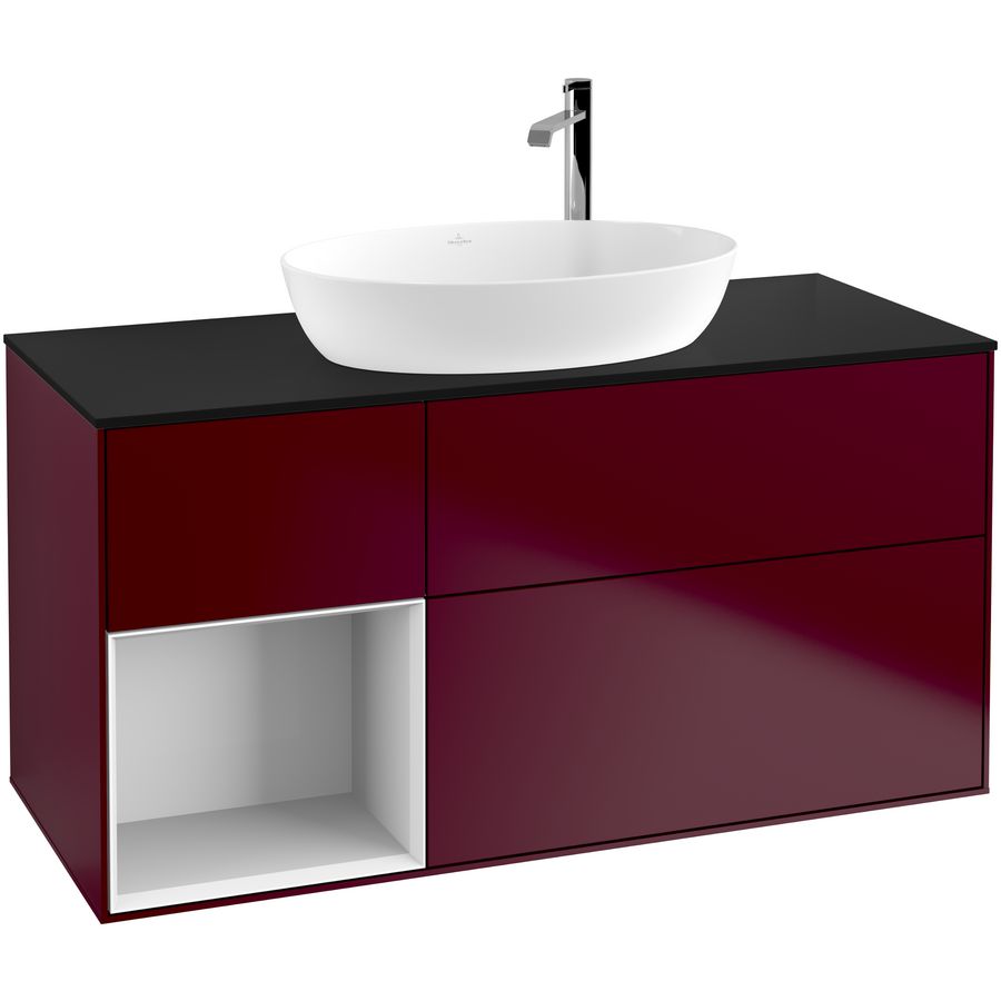 Wastafelonderkast Finion 1200x603x501mm Peony Matt Lacquer F942GFHB