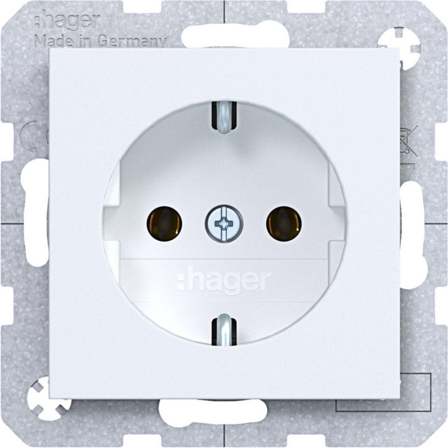 SCHUKO-wandcontactdoos schroef liftklemmen A.x/C.x lichtwit