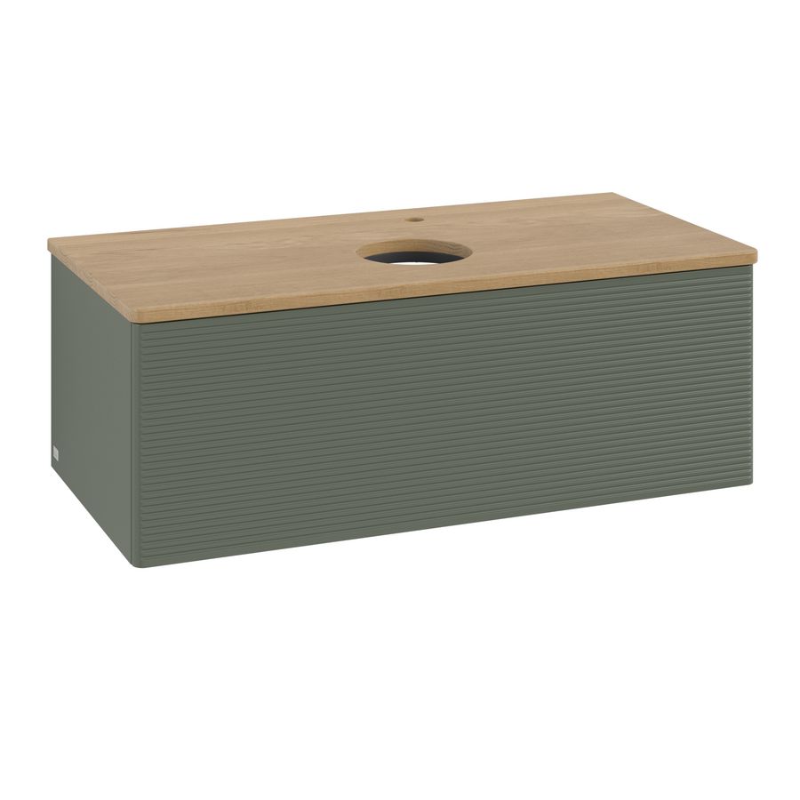 Wastafelonderkast Antao 1000x360x500mm L.Green Matt Lacquer L31151HL
