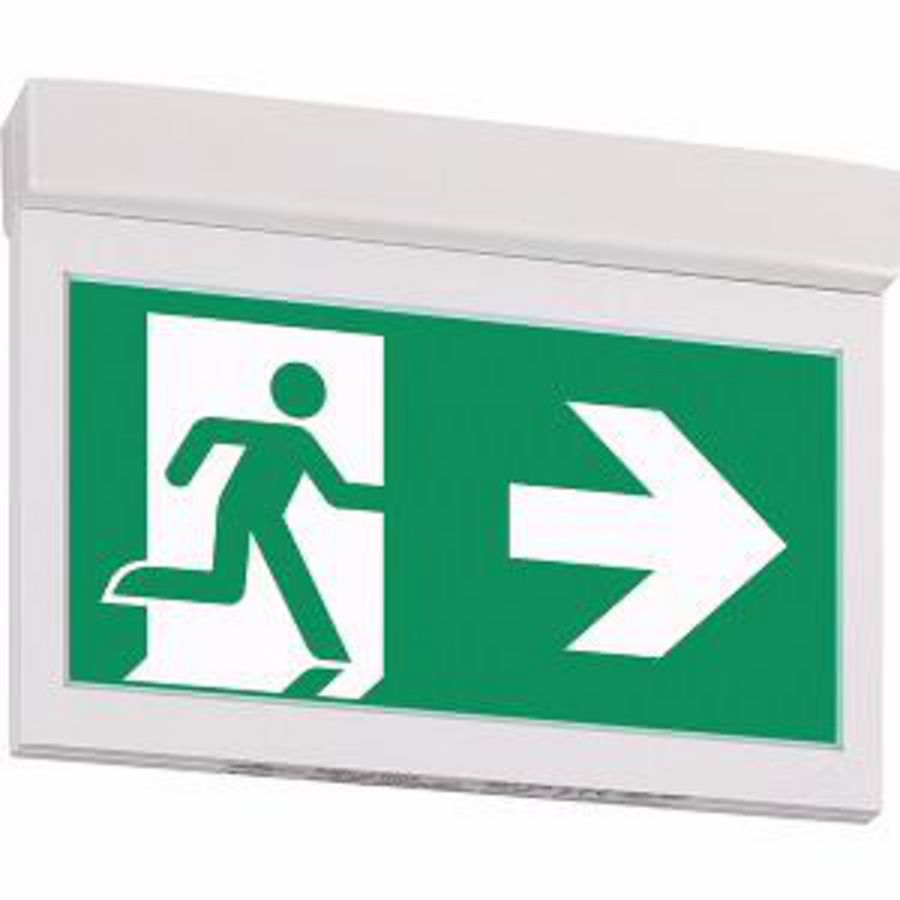 Noodverlichting plaf. opbouw centraal CG-S vluchtroute aanduiding 20m