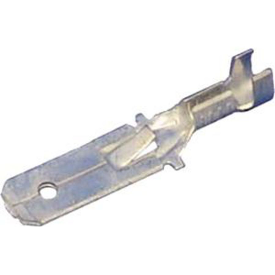 Vlaksteker DIN46343 klemtong 0,5-1mm² 6,3x0,8 CuZn VVE=100