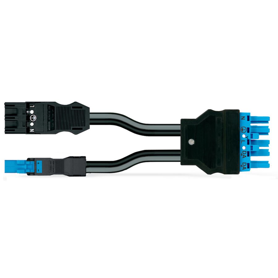 Geconf.Y-kabel B2ca 2xsteker/bus 771-5001/222-000