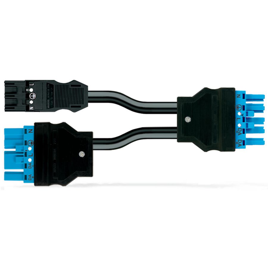 Geconf.Y-kabel B2ca 2xsteker/bus 771-5001/221-000