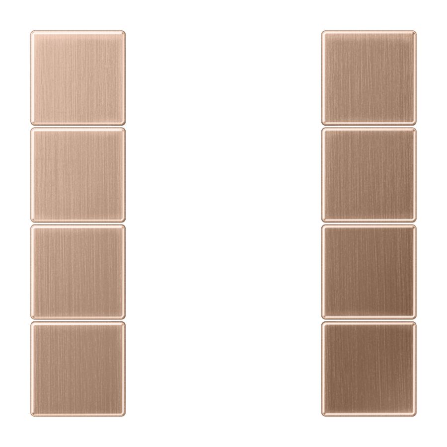 KNX F50 tastafd. compleet 4v. LS brons