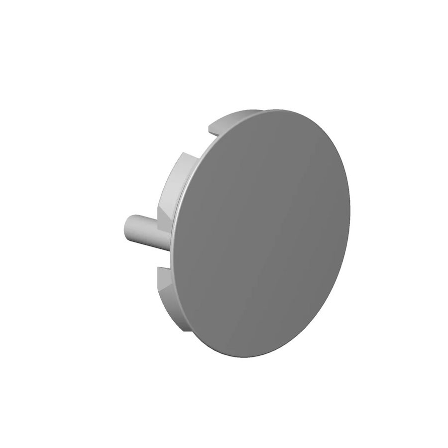 Kapje v. spoeldouche 26,6x5mm Messing gebors. (23kt Goud)