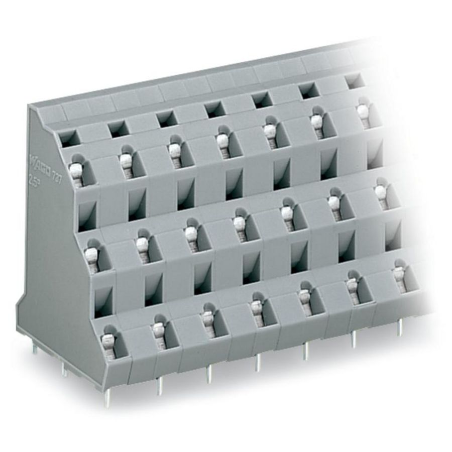 3-etage printklem 2,5mm² raster 10mm grijs 737-702 VVE=64