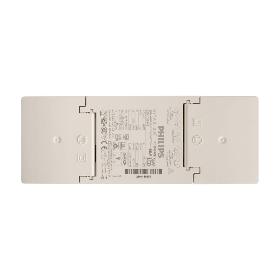 LED driver CC 36W 015-105A 24-54V DA TO 40000186