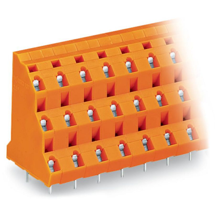 3-etage printklem 2,5mm² raster 10,16mm oranje 737-852VVE=64