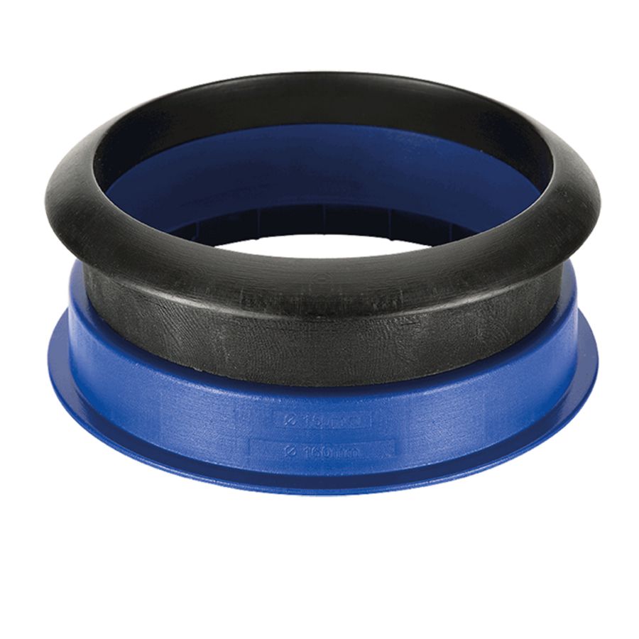 Adapter met afdichtring 150-160mm