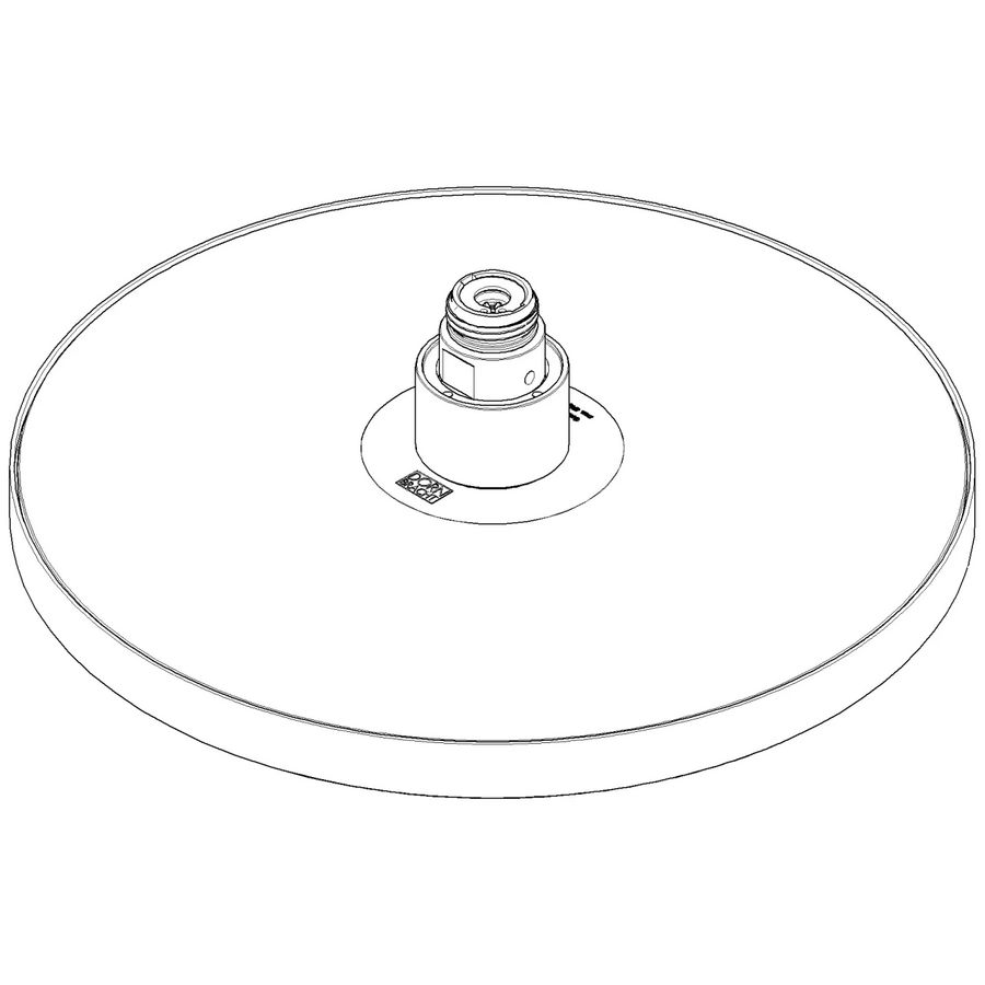 Regendch rond 220mm Mess. gebrsld (23kt Goud) 04120509200-28