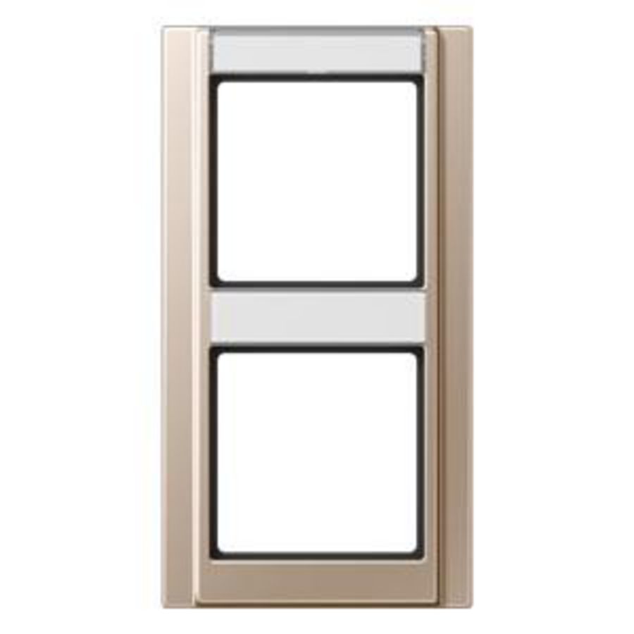 Afdekraam 2-voudig tekstveld verticaal A500 champ. VVE=10