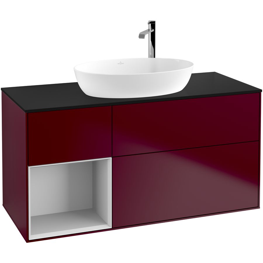 Wastafelonderkast Finion 1200x603x501mm Peony Matt Lacquer F942MTHB