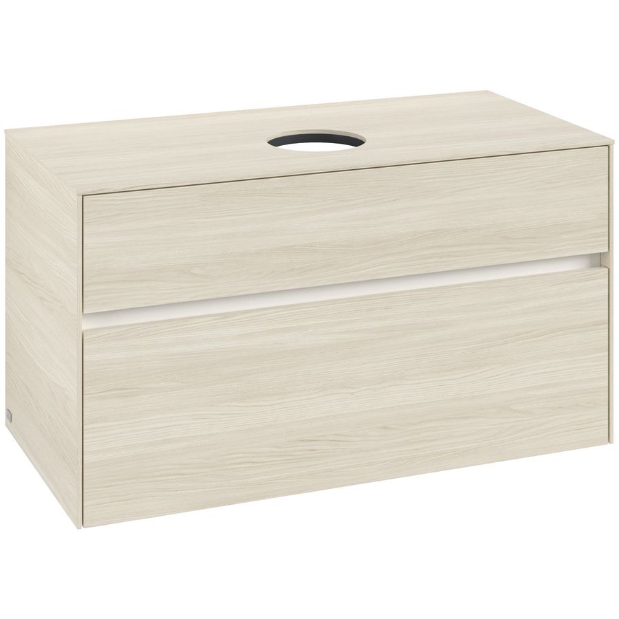 Wastafelonderkast Collaro 1000x548x500mm White Oak C03800AA