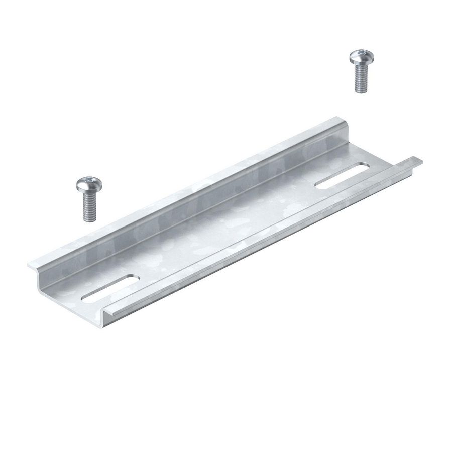 DIN-rail met bevestigingsschroeven 119x35x7,5