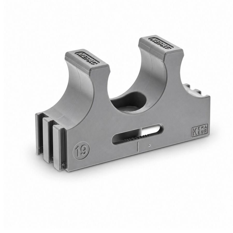 Doos a 100st. Klembeugel KB2 19mm grijs
