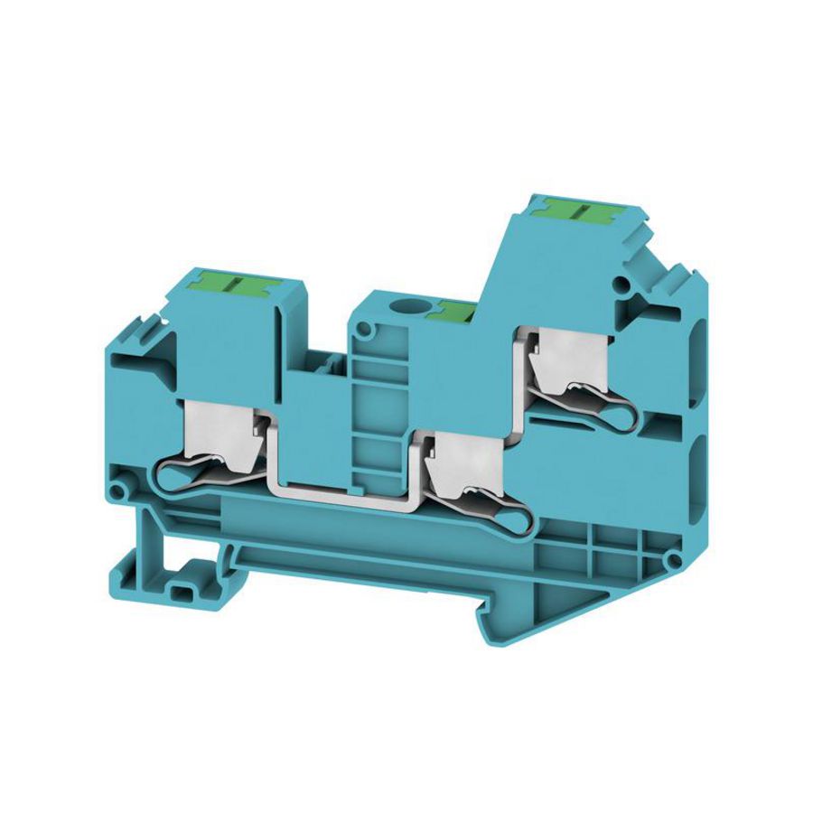 Doorvoer bl. SNAP IN blauw 6mm2 41 A 1000 V nr. VVE=50