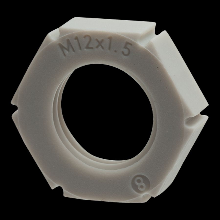 Contramoer kunststof M12x1,5 grijs (EMUG12LG)