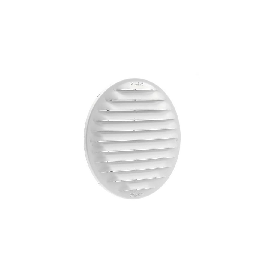 ALU schoepenrooster+klem Ø175mm wit