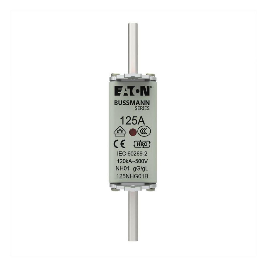 Zekering laagsp. 125A AC 500V NH01 gL/gG dubbele mel VVE=3