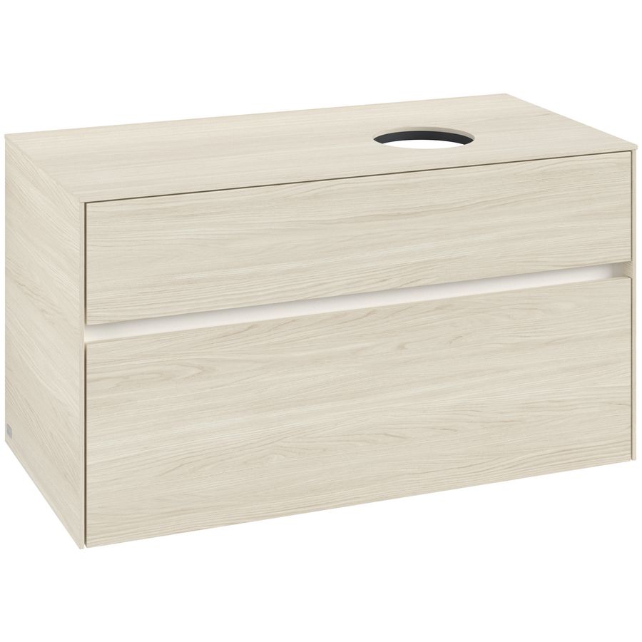 Wastafelonderkast Collaro 1000x548x500mm White Oak C04000AA