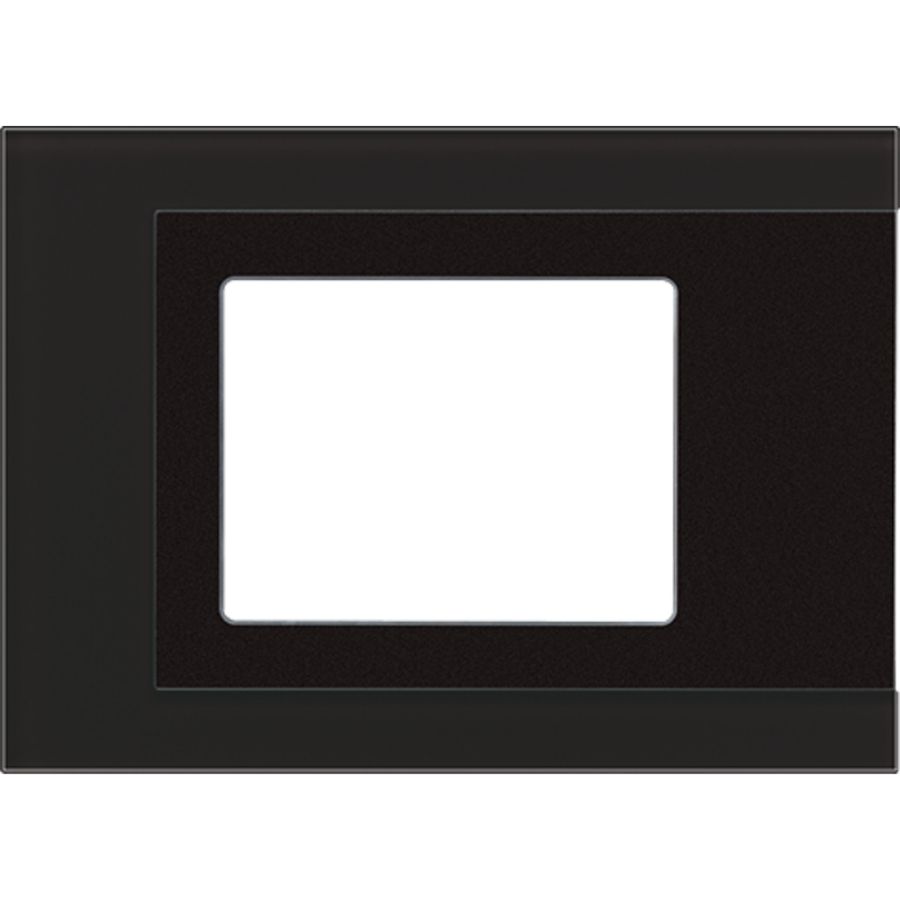 Afdekraam tbv FP701CT (IP) zwartglas KNX