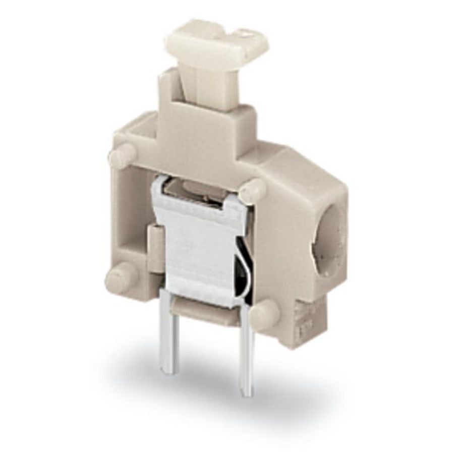 Rijgbare printklem Drukknop 1,5mm² lichtgrijs 235-201 VVE=100