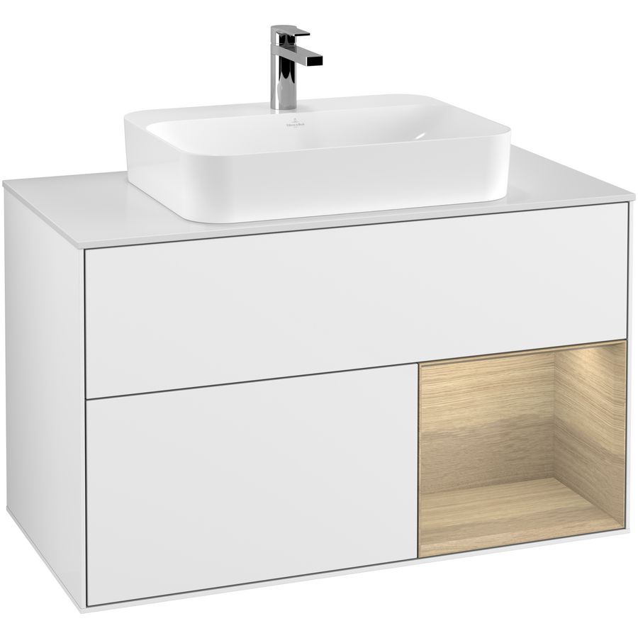 Wastafelonderkast Finion 1000x603x501mm G.White.L G371PCGF