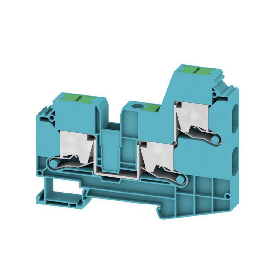 Doorvoer bl. SNAP IN blauw 10mm2 57 A 1000 V nr. VVE=50