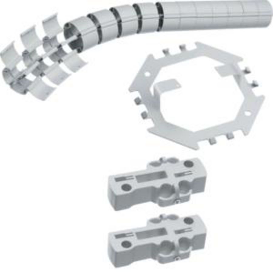 Desk Lane set uitvoering vloer/bureau lente 80 cm lichtgrijs