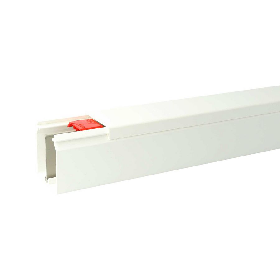 Lengte a 2m. Leidingkanaal KK 60x60 kabelkoker wit