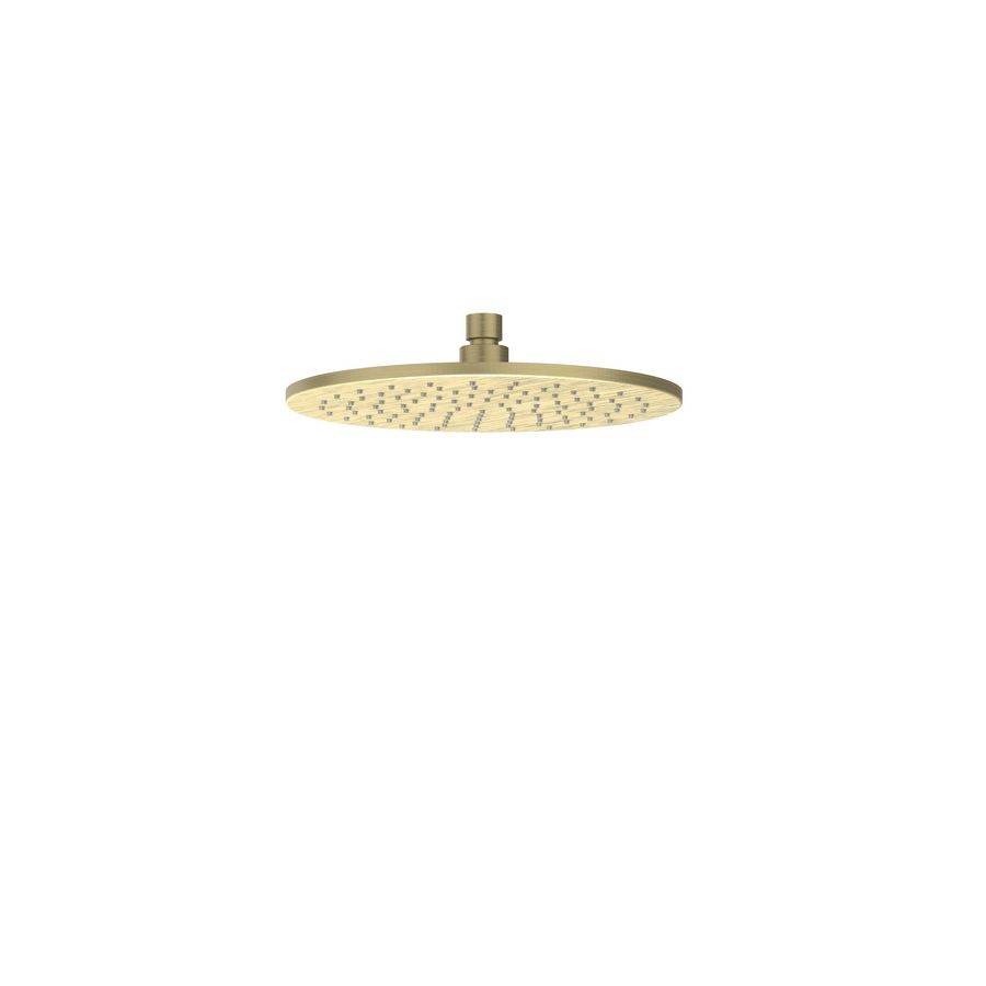 Hoofddouche medium 25cm antikalk nozzels rvs geborsteld mat goud