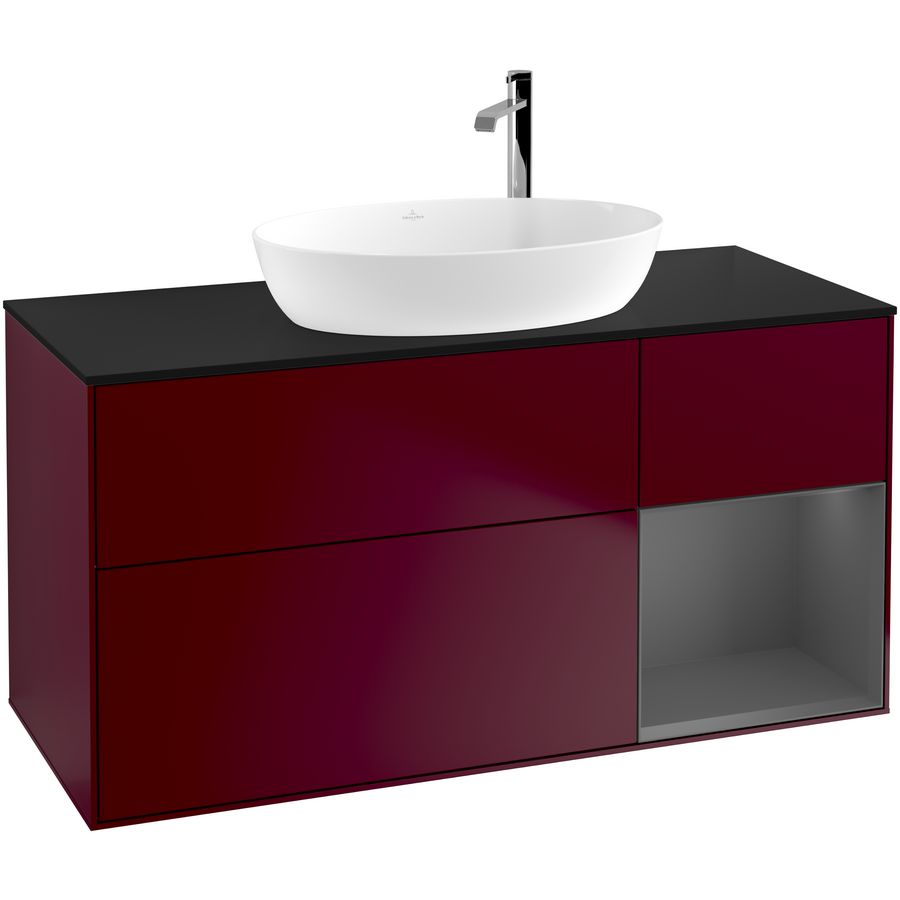 Wastafelonderkast Finion 1200x603x501mm Peony Matt Lacquer F952GKHB