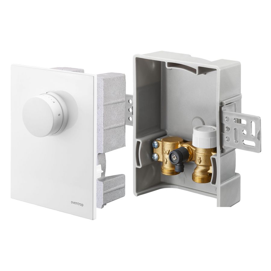 Thermostaat Unibox T met Uni FHU thermostaatknop wit