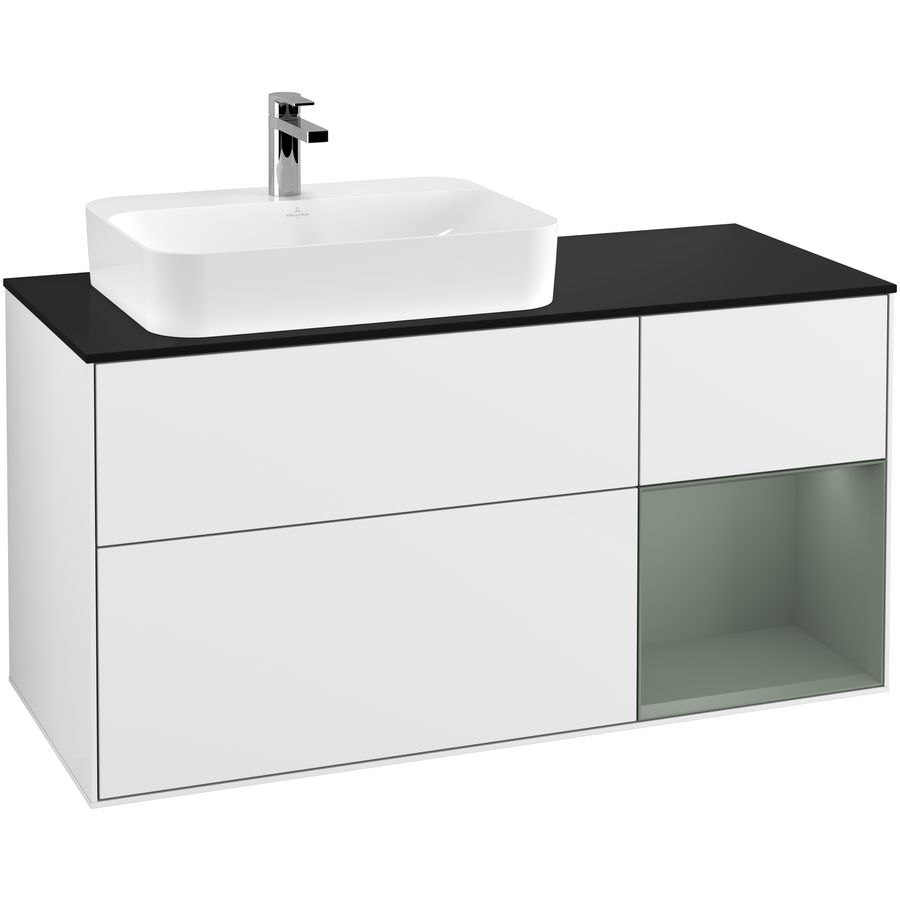 Wastafelonderkast Finion 1200x603x501mm G.White.L G402GMGF