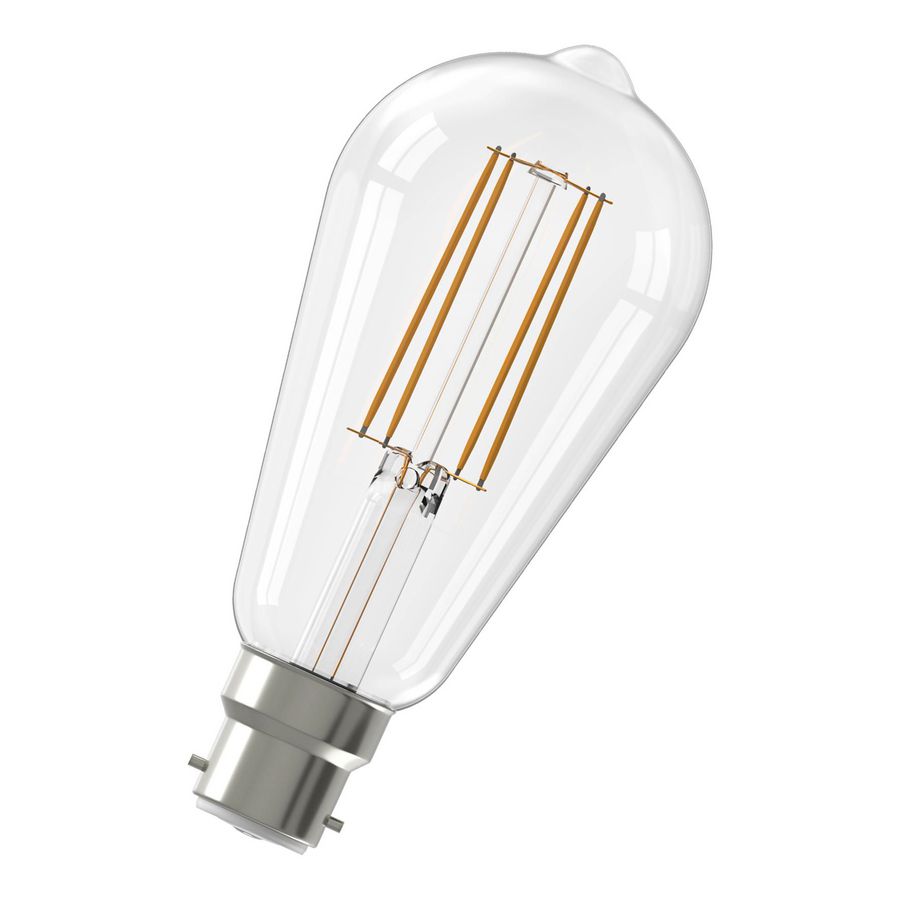 LED-lamp Warm Filament ST64 B22d DIM 3.5W 250lm 2300K helder