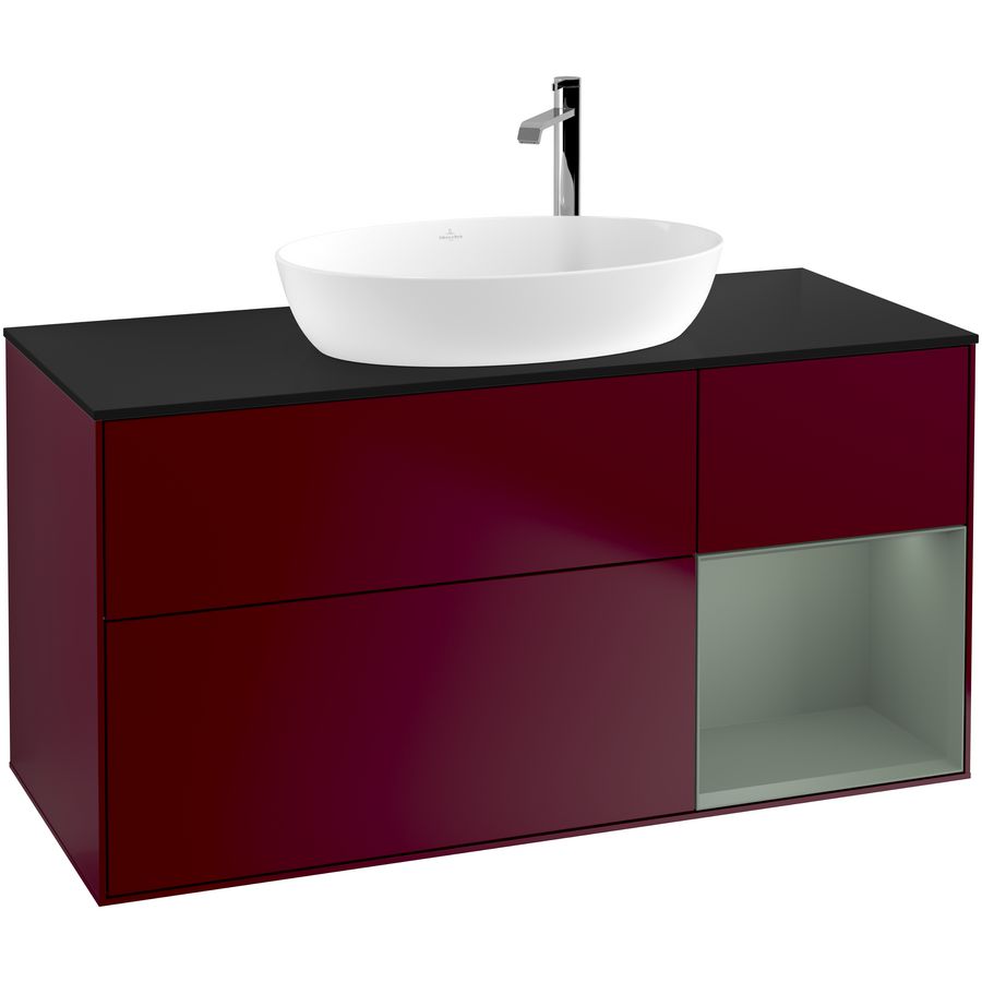 Wastafelonderkast Finion 1200x603x501mm Peony Matt Lacquer F952GMHB