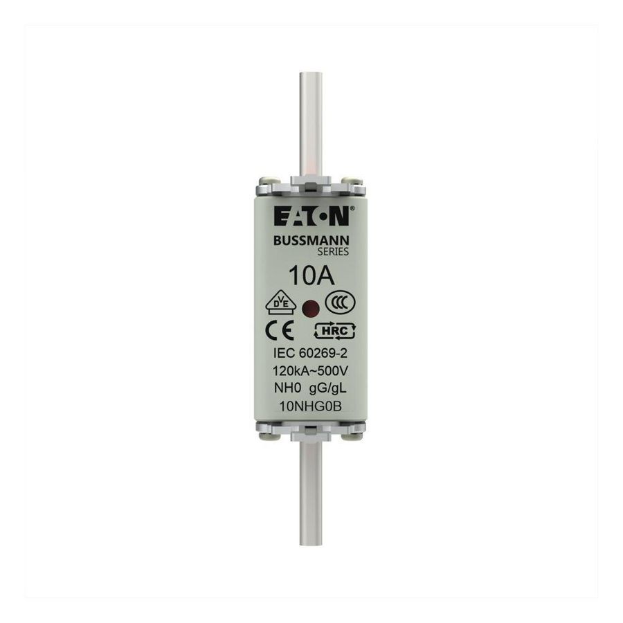 Zekering laagsp. 10A AC 500V NH0 gL/gG dubbele melde VVE=3