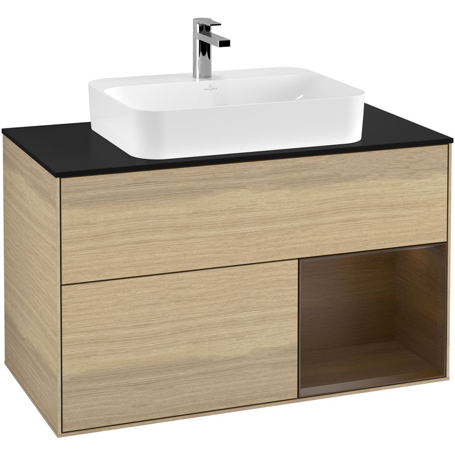 Wastafelonderkast Finion 1000x603x501mm Oak Veneer G372GNPC