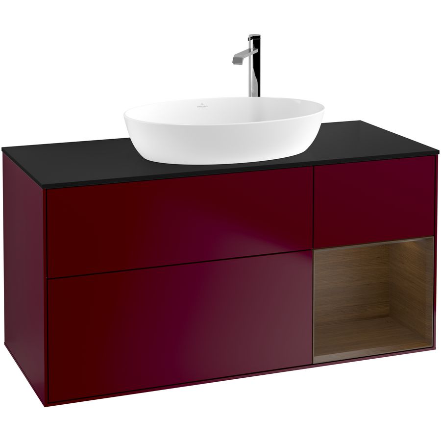 Wastafelonderkast Finion 1200x603x501mm Peony Matt Lacquer F952GNHB